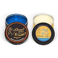 Butter Love (All Natural Wave Grease w/Shea Butter 4oz) and Ocean View Pomade (Water-Based pomade 4 oz) for 360 Wave Training and Wolfing, Strong Hold, Easy Wash