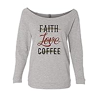 Womens Motivational Sweatshirts Faith Love Coffee Religious Shirt Collection