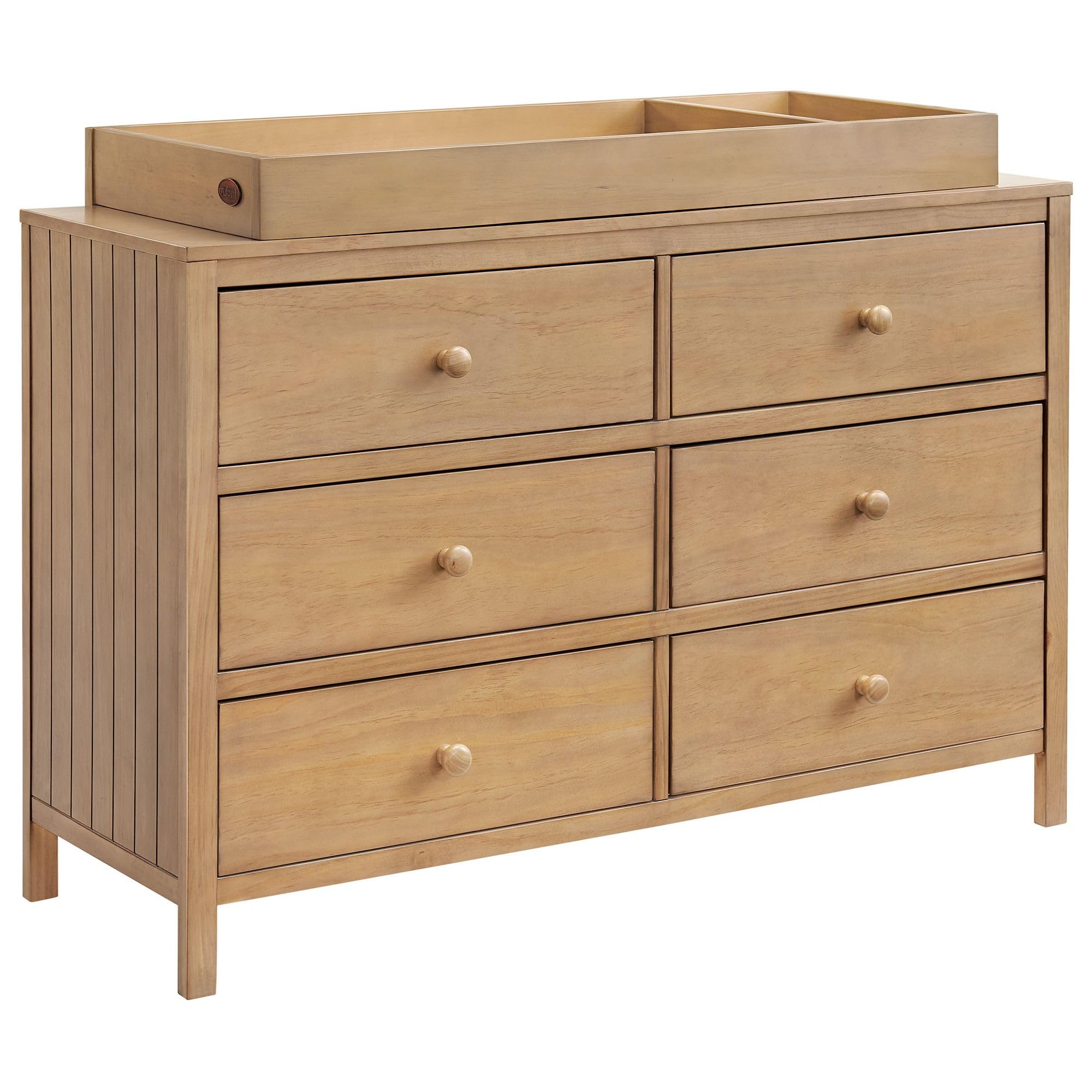 Oxford Baby Everlee Changing Topper for 6-Drawer Double Dresser, Honey Wood