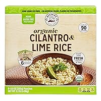 Rikita's Global Grains Organic Cilantro Lime Rice (8.8 Oz, 3. LBS)