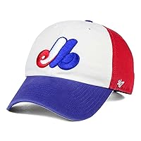 Montreal Expos Clean Up Adjustable Cap Tricolor Brand