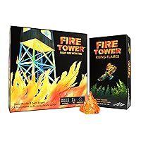 Deluxe Fire Tower Board Game + Super Deluxe Rising Flames Expansion Bundle (Includes Two Mini expansions!) - Fight fire with fire in Fast paced and Competitive Game | Easy to Learn | 15-30 min…