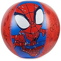 Swimways Marvel Spidey Giant Beach Ball, Kids Pool Toys, Beach Toys and Swimming Pool Accessories, Spiderman Toys for Kids Aged 5 & Up