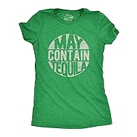 Womens May Contain Tequila Tshirt Funny Tequila Drinking Tee