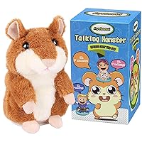 Ayeboovi Toddler Toys - Talking Hamster Repeats What You Say - Interactive Plush for Babies and Kids - Birthday Easter Basket Stuffers Gift for 2 3 4 5 6 Year Old Boys and Girls