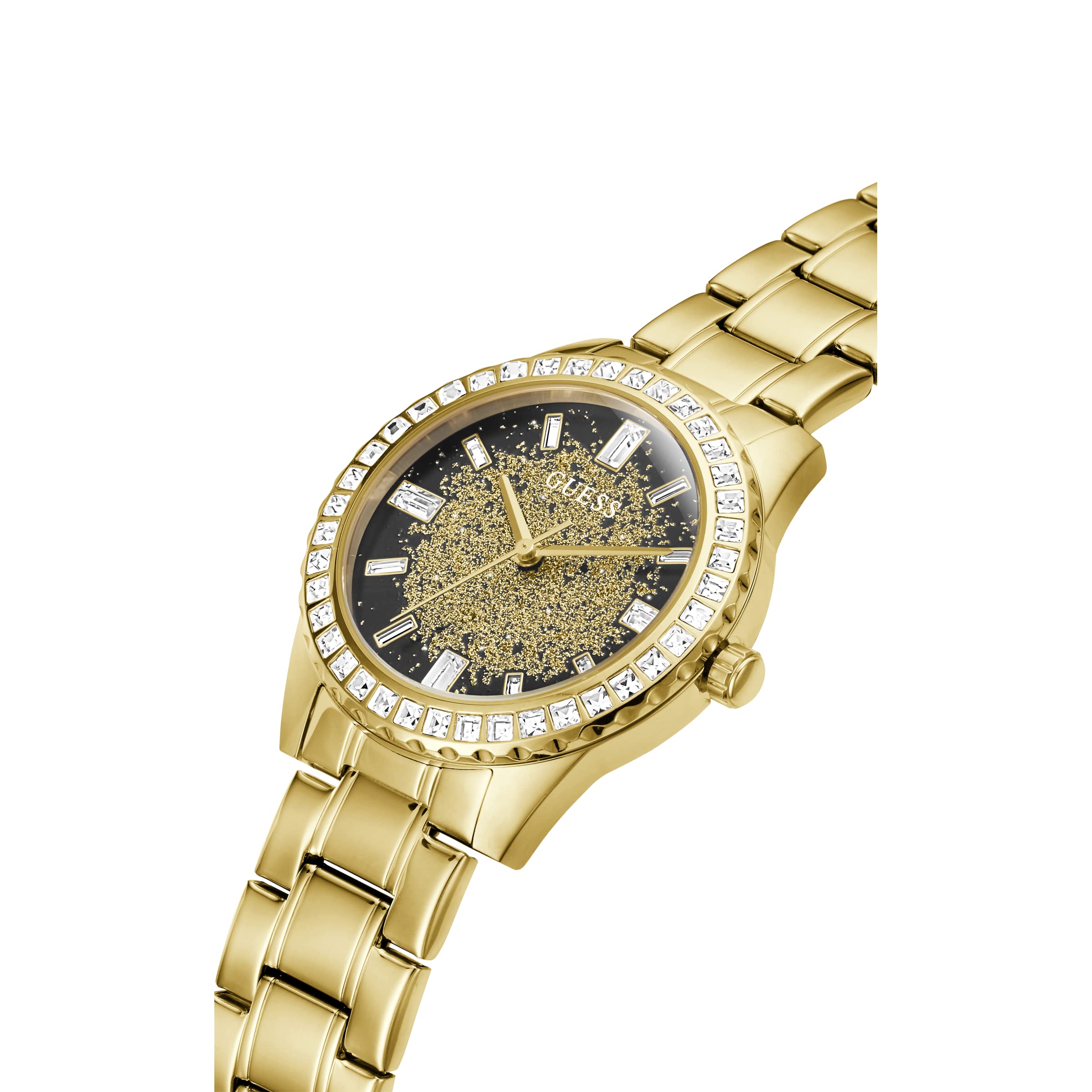 GUESS Ladies Sport Glitter & Crystal 38mm Watch