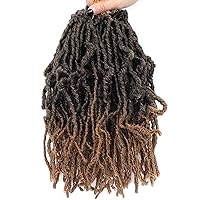 Faux Locs Crochet Hair Soft Locs 12 Inch 7 Packs Crochet Locs Natural Short Locs Crochet Hair For Women Synthetic Pre looped Crochet Braids (12 Inch (Pack of 7), 1B/30)