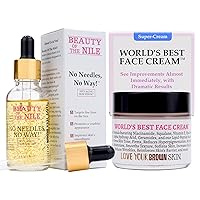 World's Best Face Cream™ + No Needles, No Way!™ Anti Aging Serum Bundle for Skin-of-Color
