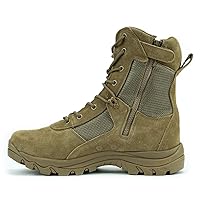 Men's Military & Tactical Boots, CoolMax Tactical Combat Military Durable Leather Work Utility Outdoor Hiking Assault Boots (Tan/Coyote) 8-4.5 inch
