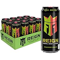 Reign Total Body Fuel, Strawberry Sublime, Fitness & Performance Drink, 16 Oz (Pack of 12)
