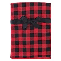 Hudson Baby Unisex Baby Quilted Multi-Purpose Swaddle, Receiving, Stroller Blanket, Buffalo Plaid 1-Pack, One Size