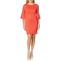 Sharagano Women's Bell Sleeve Dress