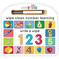 Write & Wipe 123 - Children's Novelty Learning Board Book - Wipe Clean - Educational - Numbers and Counting