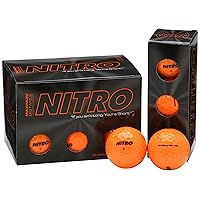 Nitro NMD12OBXC Maximum Distance Golf Ball (12-Pack), Orange