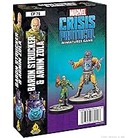 Marvel Crisis Protocol Baron Strucker & Arnim Zola Character Pack | Miniatures Battle Game | Strategy Game | Ages 14+ | 2 Players | Average Playtime 90 Mins | Atomic Mass Games