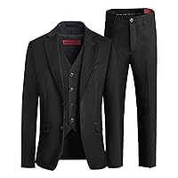Boys' Formal Slim Fit Suit Set, Adjustable Waist