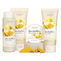 Love Nature Facial Kit- Glow With Turmeric, Milk & Honey For All Skin Types & All Ages 4 pcs. 35524 Oriflame Love Nature Facial Kit- Glow With Turmeric, Milk & Honey For All Skin Types & All Ages 4 pcs. 35524