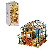 ROBOTIME DIY Miniature House Kit and DIY Book Nook Kit