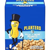 Planters Sea Salt & Vinegar Peanuts (2.25oz Bags, Pack of 10)