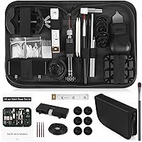 Watch Repair Kit, 145 PCS Watch Case Opener Spring Bar Tools, Watch Case Back Removal Tool with Cleaning Tool, Easy to Carry Suitcase