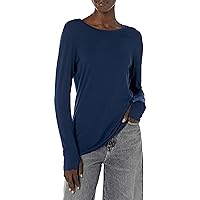 Amazon Essentials Women's Studio Relaxed-Fit Long-Sleeve T-Shirt (Available in Plus Size)