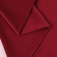 Velvet Fabric by The Yard for Upholstery Projects(Red,2 Yard)