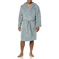 Amazon Essentials Men's Mid-Length Plush Robe