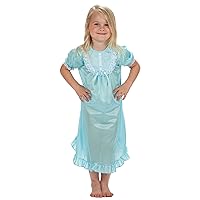 Little Girls Short Sleeve Traditional Nightgown, (2T-6X)