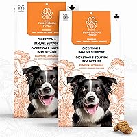 Functional Fungi Dog Treats – Dog Immune Support & Gut Health – Pumpkin Flavor – Puppy Treats with Mushroom Supplement – Premium Nutrition – 200 Grams