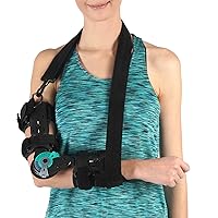 Soles Hinged Elbow Brace Support Post Op Injury Recovery, Rom Orthosis Adjustable Range of Motion One Size Fits All Unisex