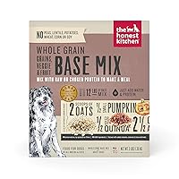 The Honest Kitchen Dehydrated Whole Grain, Veggie & Fruit Base Mix Dog Food (Just Add Protein), 3 lb Box