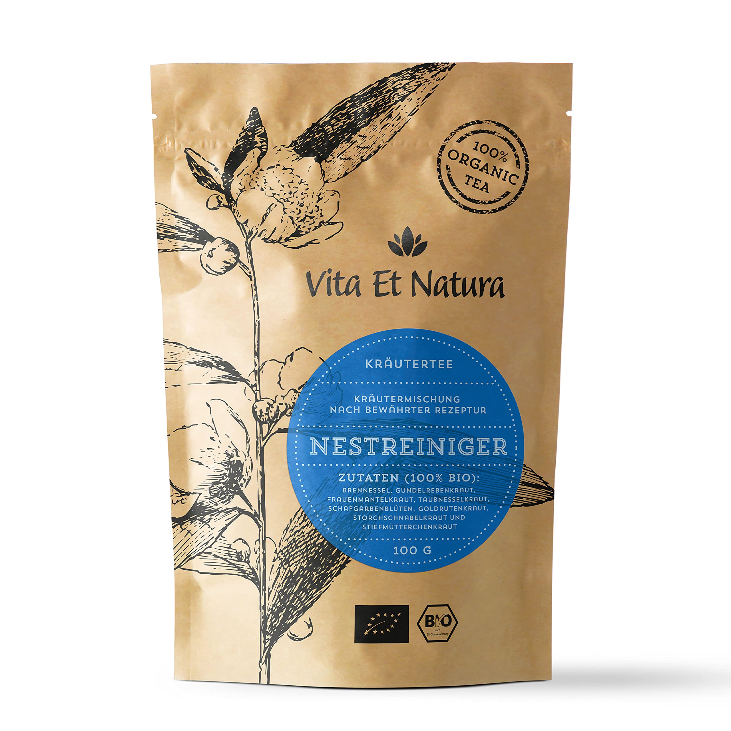 Mua Vita Et Natura® BIO Nestreiniger Tee – 100g lose Kräuterteemischung  nach bewährter Rezeptur für den gesamten Zyklus – 100% biologisch und  naturbelassen – PMS-Tee trên Amazon Đức chính hãng 2023 | Fado