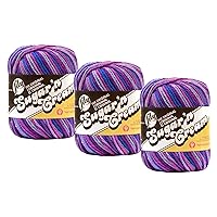 Bulk Buy: Lily Sugar 'n Cream 100% Cotton Yarn (3-Pack) Ombres, Prints, Scents & Stripes (Jewels #0201)