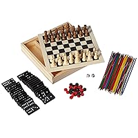 Homeware 5-in-1 Mini Wood Chess Game