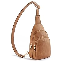 Telena Sling Bag for Women Leather Crossbody Fanny Packs Crossbody Fanny Packs Chest Bag for Women