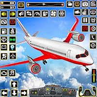 USA City Airplane Pilot Flight Simulator Game - Fly Plane Sky High in Air Adventure Games Free For Kids