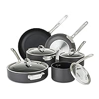 Viking Culinary Hard Anodized Nonstick Cookware Set, 10 Piece, Dishwasher, Oven Safe, Works on All Cooktops including Induction