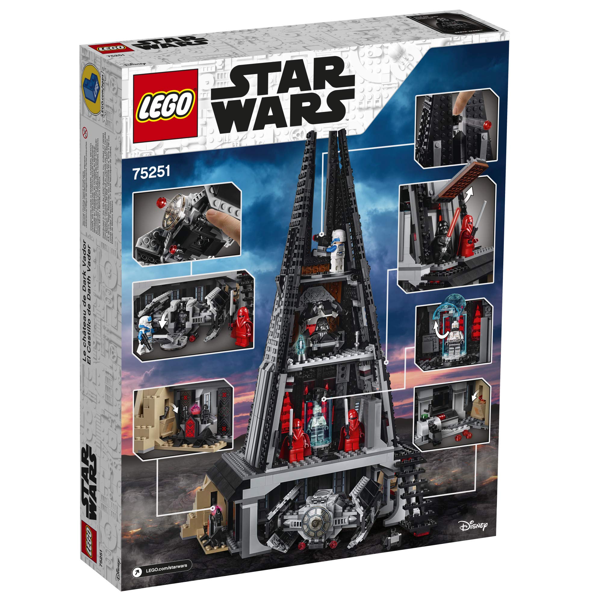 LEGO Star Wars Darth Vader's Castle 75251 Building Kit Includes TIE Fighter, Darth Vader Minifigures, Bacta Tank and More (1,060 Pieces) - (Amazon Exclusive)