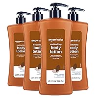 Amazon Basics Cocoa Butter Body Lotion, Lightly scented, 20.3 Fl Oz (Pack of 4)