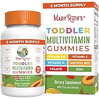MaryRuth's Sugar Free Vitamin Gummies for Kids Age 2+ | 2 Month Supply Multivitamin with Vitamin C, D3, Zinc | 1 Gummy Per Day | 60 Count