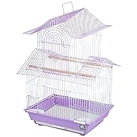 Prevue Hendryx SP1720-3 Shanghai Parakeet Cage, Lilac and White