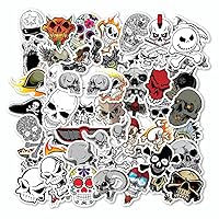 50pcs Collection Skulls Decals Stickers Skeleton Brute Anxiety Rock’n’roll Pack 6