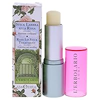 L'Erbolario Rose Lip Stick Treatment - Contains Three Rose Varieties - Provence, Damask And Musk - Nourishing And Smoothing Properties - Embellished With Unmistakable, Delicate Scent - 0.18 Oz