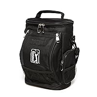 PGA Tour Unisex 10 Can Insulated Golf Cooler Bag, Black, One Size