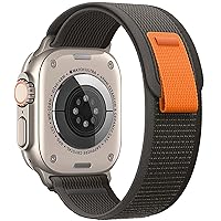 DAISDJUY Trail Loop Sport Bands Compatible with Apple Watch Band Ultra 49mm 45mm 44mm 42mm 41mm 40mm 38mm, Braided Nylon Woven Solo Loop Stretchy Adjustable Pull Tab Strap Compatible with iWatch Series 8/7/6/5/4/3/2/1/SE,Women Men