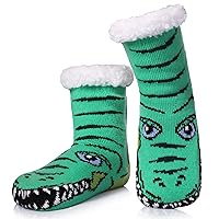 Kids Girls Boys Slipper Socks Soft Thick Cozy Fuzzy Animal Anti-Slip Winter Thermal Christmas Socks Indoor