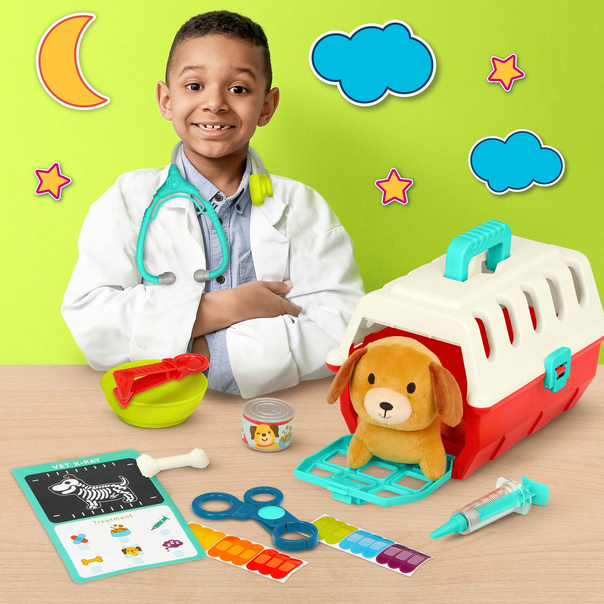 Battat – Vet Play Sets for Kids – Kids Veterinary Playset – Toy Puppy – Veterinarian Kit Toy – 2 Years + – Puppy Care Vet Kit