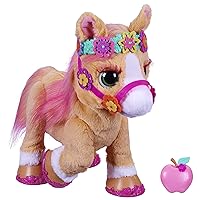 FurReal Cinnamon, My Stylin’ Pony Toy, 14-Inch Electronic Pets, 80+ Sounds & Reactions, 26 Accessories, Interactive Toys for 4 Year Old Girls and Boys and Up