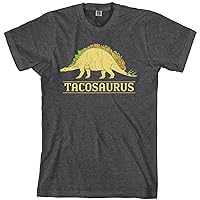 Threadrock Men's Tacosaurus Dinosaur Taco T-Shirt