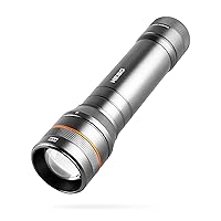 Newton Powerful LED Handheld Flashlight | AA Battery Powered Compact Waterproof Flashlight | Storm Gray | Available in 500, 1000, 1500 Lumens